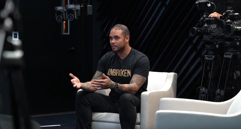 Michael on set interview